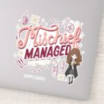 Chibi Hermione Mischief Managed Sticker