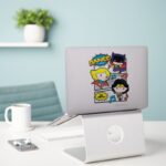 Chibi Heroes Dancing Sticker