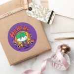 Chibi Joker With Toy Teeth Classic Round Sticker
