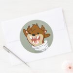 Chibi Tornado TAZ™ Classic Round Sticker
