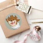 Chibi Tornado TAZ™ Classic Round Sticker