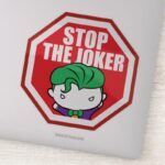 Chibi Stop The Joker Sign Sticker