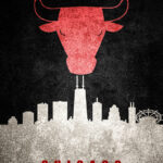 Chicago City Skyline Poster