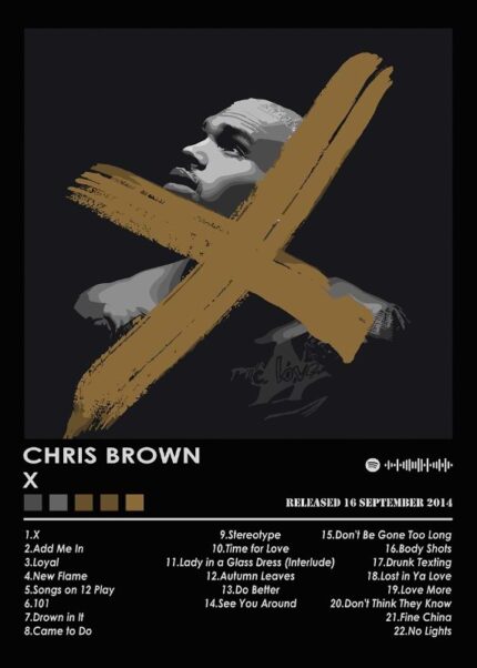 Chris Brown X Music Poster