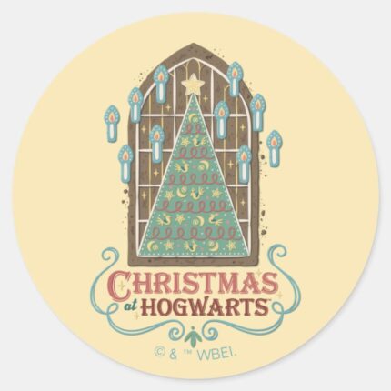Christmas At HOGWARTS™ Cookie Graphic Classic Round Sticker