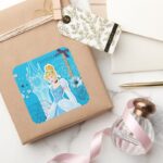 Cinderella Graceful Square Sticker
