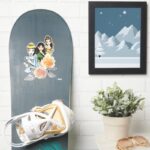 Cinderella Mulan Belle Floral Illustration Sticker