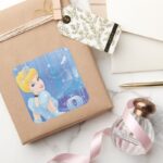 Cinderella Princess Square Sticker