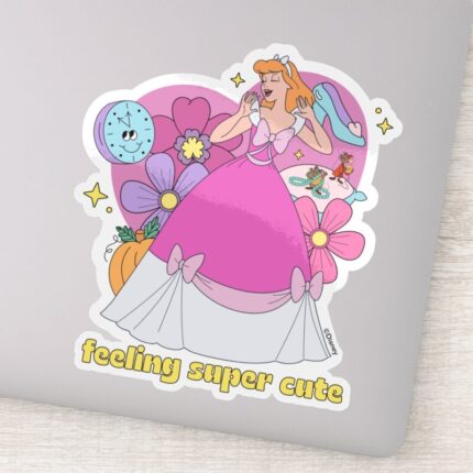 Cinderella Feeling Super Cute Badge Sticker