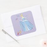 Cinderella Bibbidi Bobbidi Boo Square Sticker