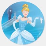 Cinderella Express Yourself Classic Round Sticker