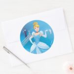 Cinderella Express Yourself Classic Round Sticker
