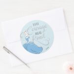 Cinderella Have Courage Classic Round Sticker