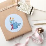 Cinderella And Prince Charming Classic Round Sticker