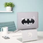 Classic Batman Logo Dissolving Into Bats Sticker