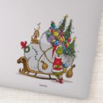 Classic Grinch Grinch Max Runaway Slei Sticker