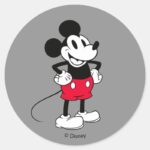 Classic Mickey Mouse A True Original Classic Round Sticker