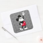 Classic Mickey Mouse Cool Beyond Years Square Sticker