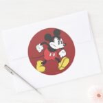Classic Mickey Angry Classic Round Sticker