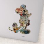 Classic Mickey Comic Silhouette Sticker