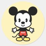 Classic Mickey Cuties Classic Round Sticker