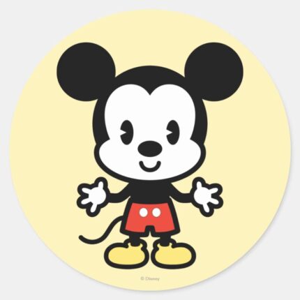 Classic Mickey Cuties Classic Round Sticker