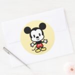 Classic Mickey Cuties Classic Round Sticker