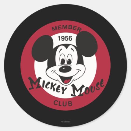 Classic Mickey Mickey Mouse Club Classic Round Sticker