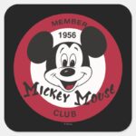 Classic Mickey Mickey Mouse Club Square Sticker