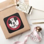 Classic Mickey Mickey Mouse Club Square Sticker