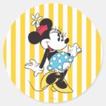 Classic Minnie Mouse 3 Classic Round Sticker