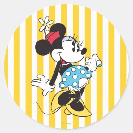 Classic Minnie Mouse 3 Classic Round Sticker