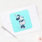 Classic Minnie Blue Hue Square Sticker