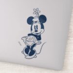 Classic Minnie Blue Hue With Flower Sticker