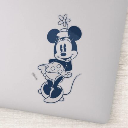 Classic Minnie Blue Hue With Flower Sticker