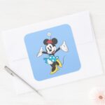 Classic Minnie Excited Square Sticker
