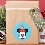 Classic Minnie Flower Face Classic Round Sticker