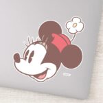 Classic Minnie Side Flower Face Sticker