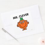 Classic Mr. Clever Logo Square Sticker