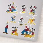 Classic Vintage Mickey And Friends Sticker