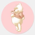 Classic Winnie The Pooh 1 Classic Round Sticker