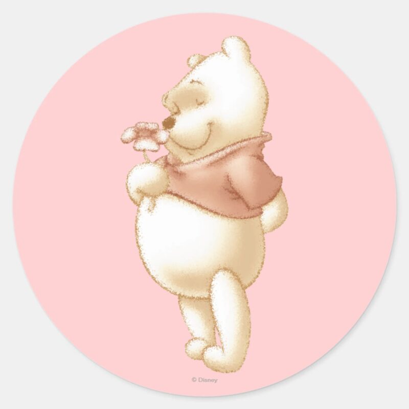 Classic Winnie The Pooh 1 Classic Round Sticker