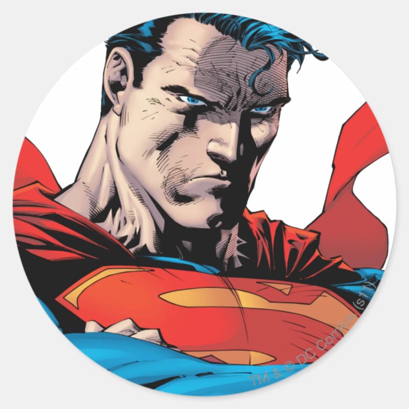 Close Up To Face Classic Round Sticker