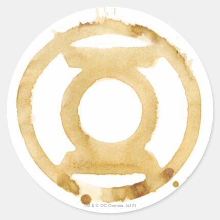 Coffee Lantern Symbol Classic Round Sticker