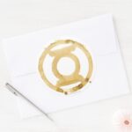 Coffee Lantern Symbol Classic Round Sticker