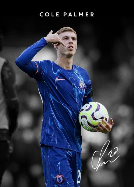 Cole Palmer Soccer Poster
