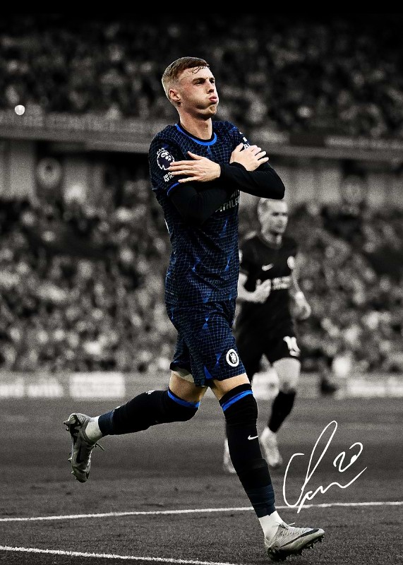 Cole Palmer Soccer Poster