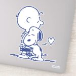 Comfort Security Charlie Snoopy Hug Sticker