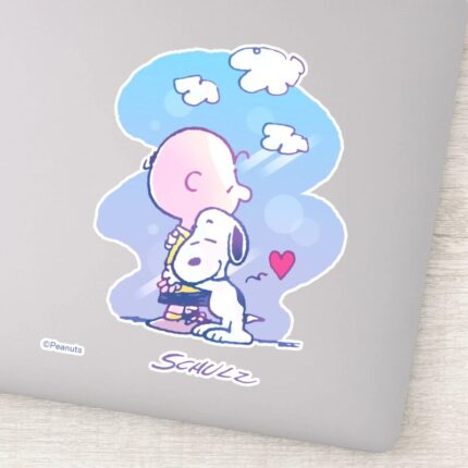 Comfort Security Charlie Snoopy Hug Sticker