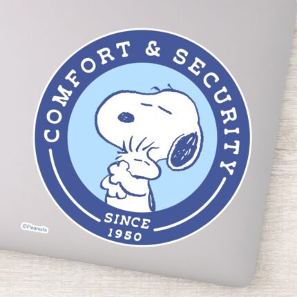 Comfort Security Snoopy Woodstock Hug Sticker